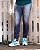Calça Jeans Média Rasgo Laranja no Joelho Masculina Super Skinny - REF A35 - Imagem 1