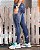 Calça Jeans Média Rasgada Contorno escuro Masculina Super Skinny - REF A1 - Imagem 3