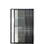 Porta Balcão 3 Folhas Móveis Linha Classic 25 Alumínio Preto com Fechadura Cmc - Imagem 1