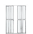 Porta Balcão 4 Folhas com Fechadura Linha Max Alumínio Branco Lux - Imagem 1