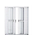 Porta Balcão 6 Folhas Linha Max com Fechadura Alumínio Branco Lux - Imagem 1