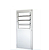 Porta Basculante Lambri Alumínio Branco Linha Magnum Atlântica - Imagem 1