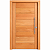 Porta Pivotante BBB Light Madeira Maciça Cedro Arana Batente 14 Kit Pivô e Fechadura Rolete - Imagem 1
