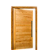 Porta Pivotante BBB Light Madeira Maciça Cedro Arana Batente 14 Kit Pivô e Fechadura Rolete - Imagem 1