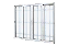 Vitro 4 Folhas Móveis com Grade Alumínio Branco - JAP Caribe Max - Imagem 1