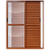 Porta Balcão 3 Folhas Móveis Linha Max 25 Alumínio Amadeirado - Imagem 1