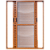 Porta Balcão 3 Folhas Móveis Linha Max 25 Alumínio Amadeirado - Imagem 2