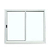 Vitro 2 Folhas Folhas sem Grade Linha Normatizada Alumínio Branco Lux - Imagem 1