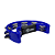 Pandeirola Meia Lua ABS 16 pares Platinelas em Inox Luen 22cm - Imagem 6