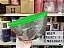 Tigela Clear 4 Litros Transparente com Tampa Verde - Imagem 1