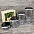 Kit 4 Peças Modular Clear Tampa Preta - Imagem 2