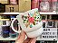 Caneca 370 ml Branca Floral - Imagem 1