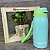 Garrafa Térmica com Canudo 550 ml Mint com Glitter - Imagem 2