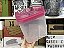 Modular Quadrado Plus 3 - 4 Litros Transparente e Rosa - Imagem 1