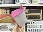 Dispenser Murano 350 ml Transparente e Rosa - Imagem 1