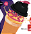Quick Shake II 500 ml  Transparente com Tampa Preta com Rosa - Imagem 1