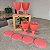 Kit 4 Unid. Taça Murano 330 ml Coral - Imagem 2