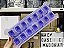 Forma de Gelo Fácil 14 Cubos Branco e Roxo - Imagem 2