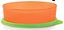 Tupper Pratinho 500ml Laranja e Verde - Imagem 1