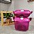 Kit 2 Peças Cristal Pop Quadrada Rosa - Imagem 1