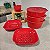 Kit 5 Peças Servir Natal Vermelho - Imagem 1