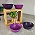 Kit 4 Peças Tigelas Actualité 200ml Tons de Roxo - Imagem 1