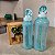 Kit 2 Peças Garrafa Aquavibe com Canudo Flexível Aquamarine - Imagem 1