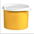 Tupper Redondinha 500 ml Amarela - Imagem 1