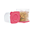 Fresh Box Quadrado 1 Litro Tampa Rosa - Imagem 1