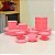 Kit 10 Peças Freezer Rosa Quartzo - Imagem 1