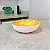 Tigela Allegra 740 ml Branco e Dourado - Imagem 1