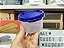 Modular Redondo 1 200 ml Transparente com tampa Azul - Imagem 1