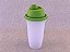 Quick Shake II 500 ml - Base Translúcida e Tampa Verde - Imagem 1