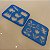 Stencil Variados Azul - Imagem 1