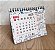 CALENDARIO DE MESA COUCHE 12x148mm (KIT COM 100 UNIDADES) - Imagem 1