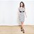 Vestido jacquard preto e branco Tamanho P - Imagem 1