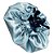 Touca De Cetim Antifrizz Dupla Face Azul Celeste - Super Cacheada - Imagem 6