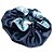 Touca De Cetim Antifrizz Dupla Face Azul Celeste - Super Cacheada - Imagem 3