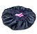 Touca De Cetim Premium Antifrizz Dupla Face Aba Flexível Rosa e Azul - Super Cacheada - Imagem 6