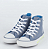 Chuck Taylor All Star Juvenil Converse Cano Alto Side Zip Azul Pedra/Lamacento - Imagem 4