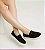 Tênis Slip On Sola Baixa Santa Lolla Suede Preto - Imagem 4
