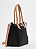 Shopping Petite Jolie PJ11274 Preta/Doce de Leite - Imagem 3