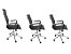 Combo 2 Cadeira Secretária Executiva e 1 Cadeira Presidente Giratória Preta - Imagem 3