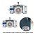 Roldana Inferior 40mm Porta De Correr Guarda Roupa 50kg 6pçs - Imagem 2