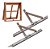 Braço Articulado para janela basculante de madeira 30cm (preço Par) - Imagem 1