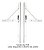 Braço Articulado para janela basculante de madeira 30cm (preço Par) - Imagem 8