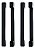 4 Puxadores 192mm Gaveta Porta Cozinha Guarda-roupa Cômoda - Imagem 1