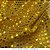 Paetê Americano Amarelo tecido com lantejoula e base com brilho - Imagem 1