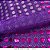 Paetê Americano Roxo tecido com lantejoula e base com brilho - Imagem 3