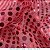Paetê Americano Rosa tecido com lantejoula e base com brilho - Imagem 1